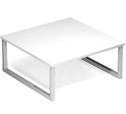 Punta table carré mélaminé blanc