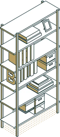 Rayonnage de rangement